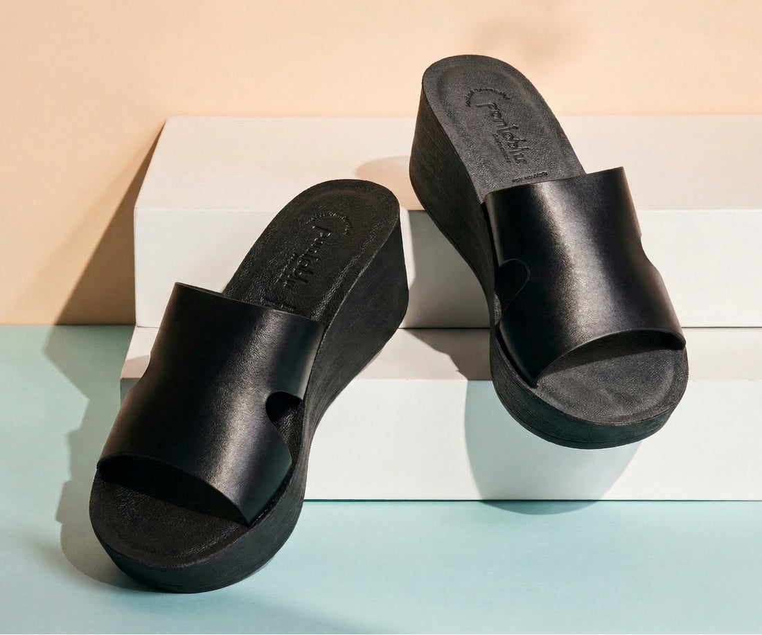 Party Wear High Heel Slip-On Slippers for Women | 0433