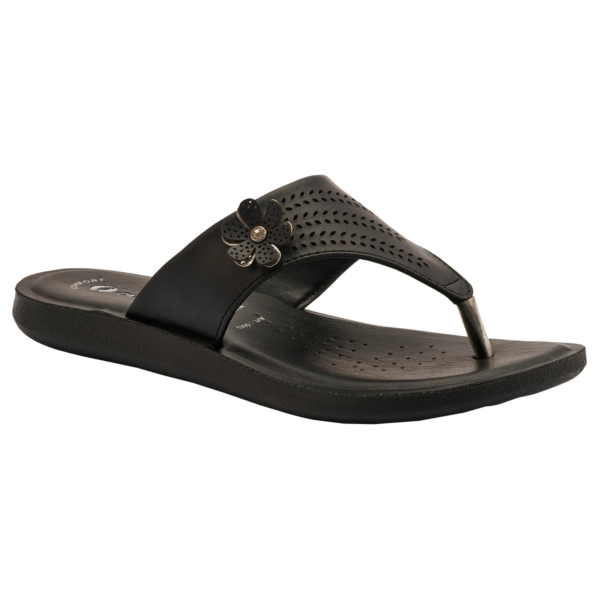 Party Wear Thong Flat Slippers for Women | 0669