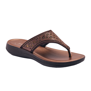 Party Wear Thong Flat Slippers for Women | 1815
