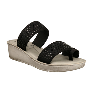 Women’s Party Wear Mid Heel Toe Ring Slippers | 23D2