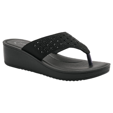 Women’s Party Wear Mid Heel Thong Slippers | 23D3