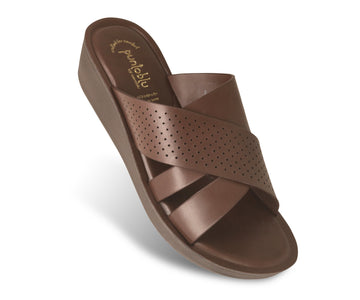 Party Wear Slip-On Mid Heel Slippers for Women | 23J3