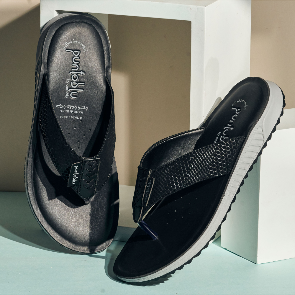 Casual Wear Thong Flat Slippers for Men | 5523