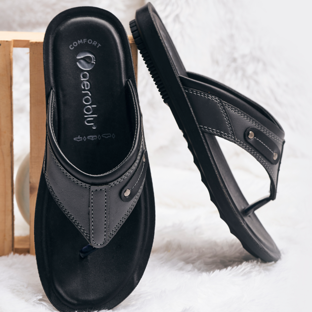 Formal Wear Thong Flat Slippers for Men | 6119