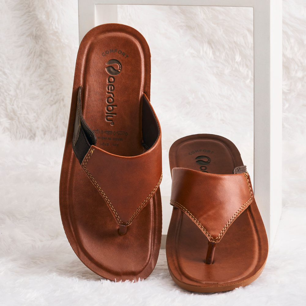 Formal Wear Thong Flat Slippers for Men | 6121