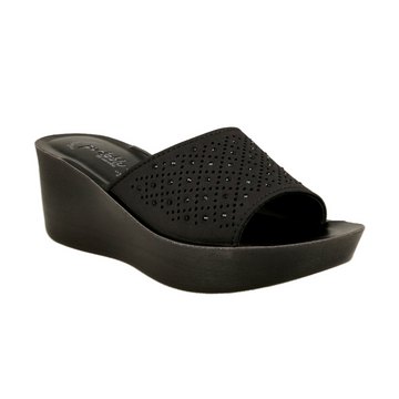 Party Wear High Heel Slip-On Slippers for Women | 04C3