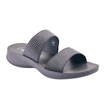 Party Wear Mid Heel Slip-On Slippers for Women | FLA9