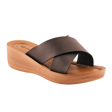 Casual Wear Mid Heel Slip-On Slippers for Women | L403