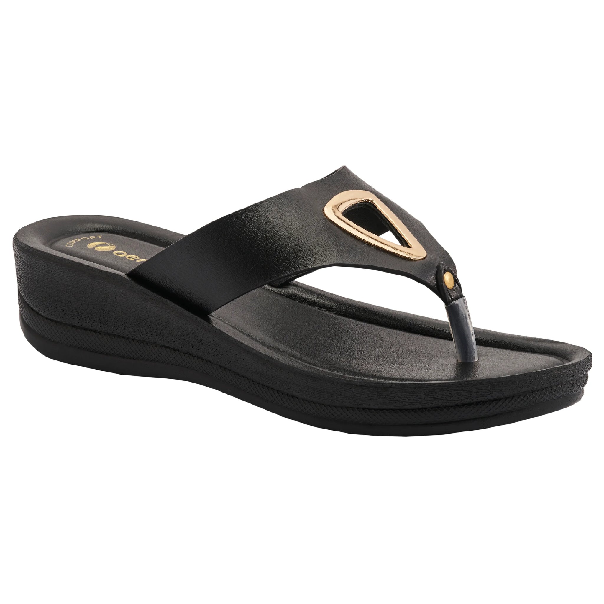 Casual Wear Thong Slippers with Mid heel for Women | L430