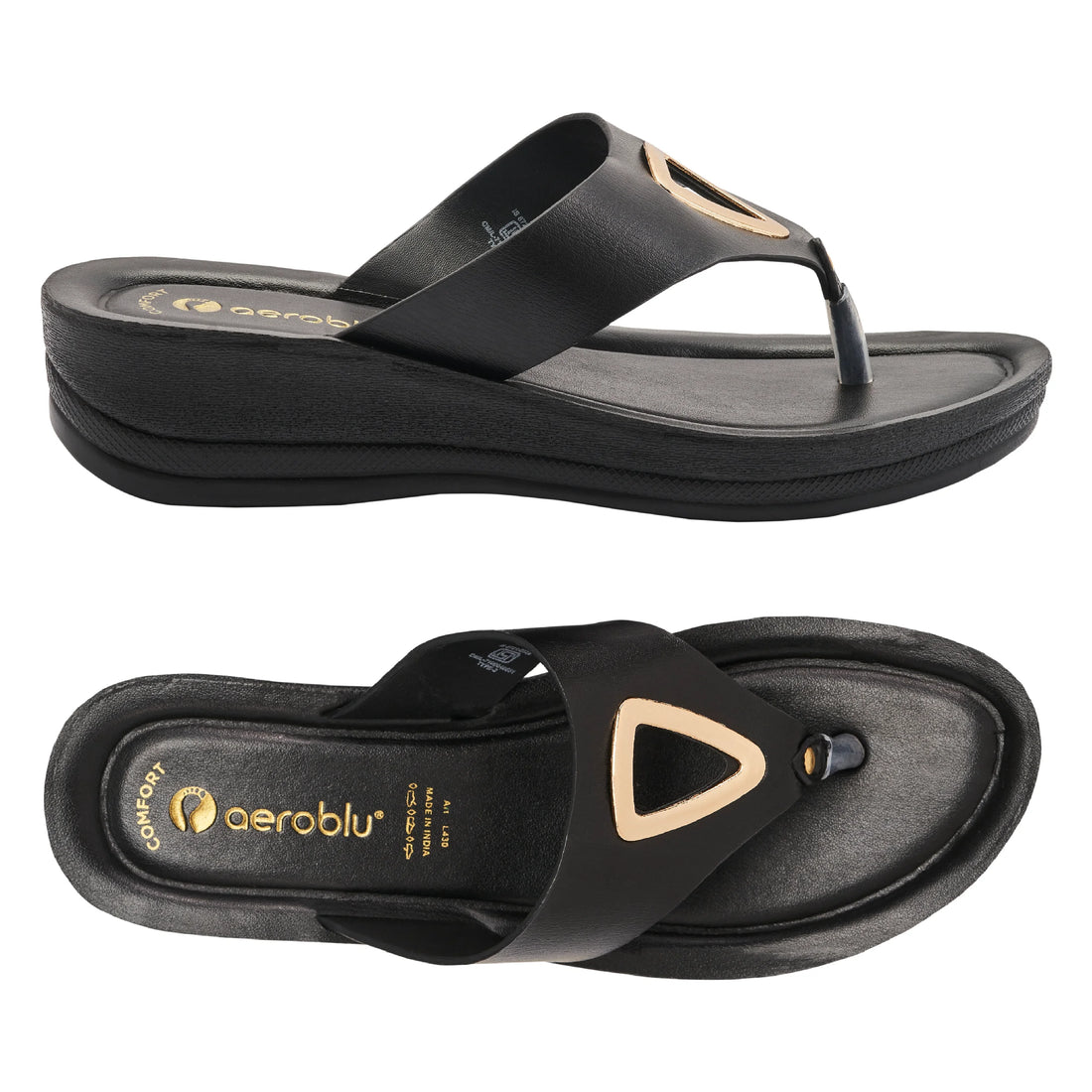 Casual Wear Thong Slippers with Mid heel for Women | L430