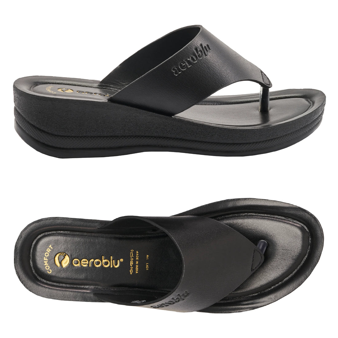 Casual Wear Thong Slippers with Mid heel for Women | L431