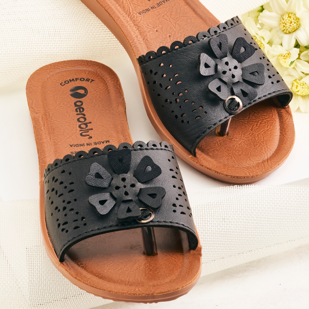 Party Wear Thong Flat Slippers for Women | PR26