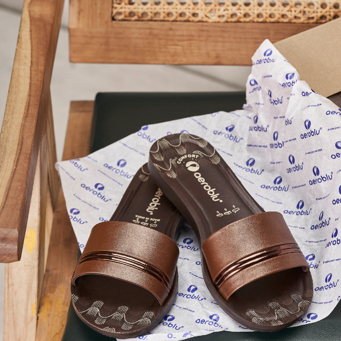 Casual Wear Slip-On Flat Slippers for Women | PRT1