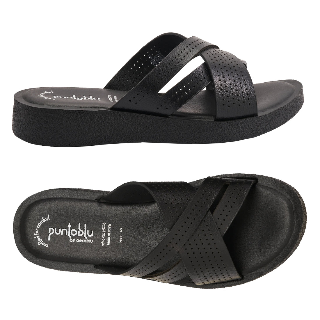 Party Wear Slip-On Flat Slippers for Women | ST04