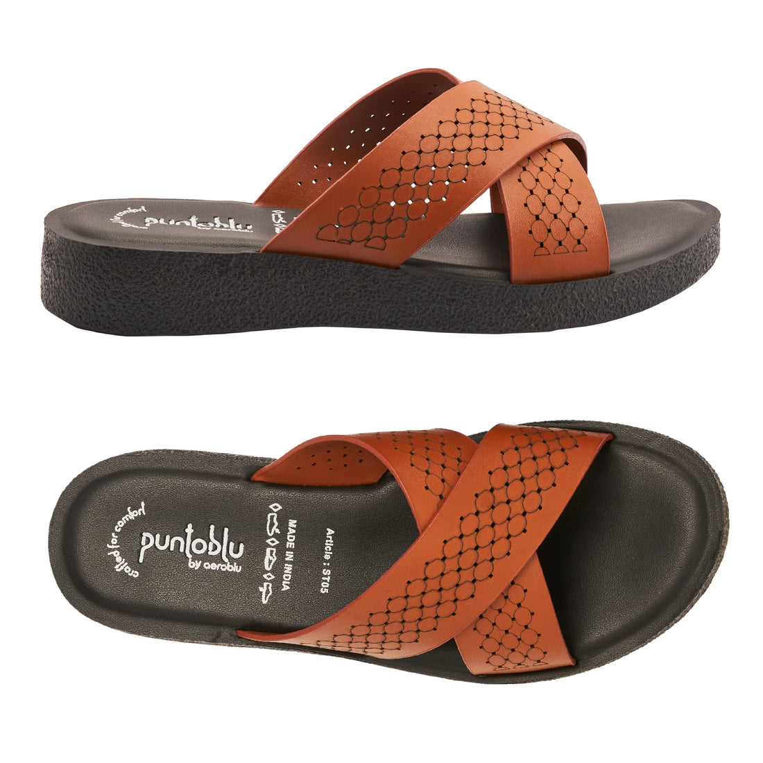 Party Wear Slip-On Flat Slippers for Women | ST05