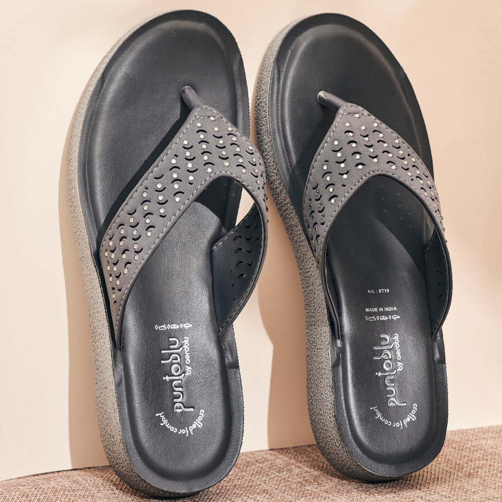 Casual Wear Thong Flat Slippers for Women | ST19