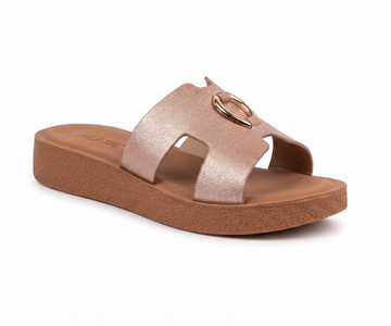 Party Wear Slip-On Slippers with Mid heel for Women | ST35